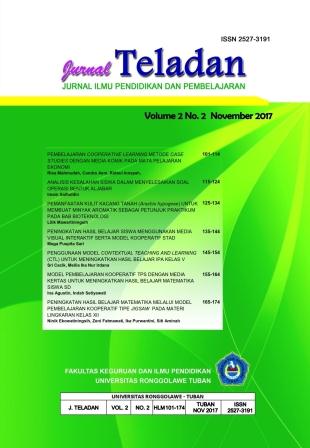 					View Vol. 2 No. 2 (2017): Jurnal Teladan Vol.2. No.2 November 2017
				
